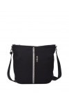 KCB Grand sac à bandoulière Combo Vegan, Noir