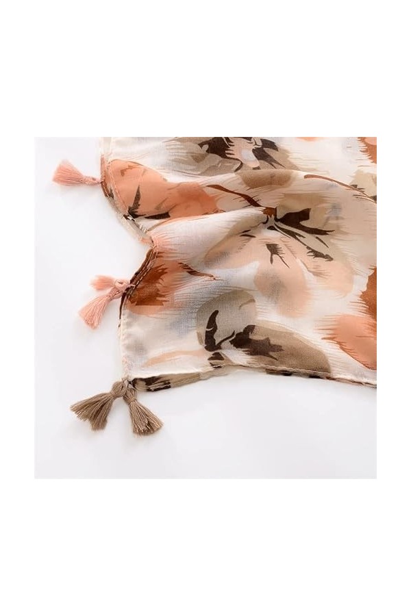 YANYUESHOP Femmes Écharpe Aztèque Géométrique Tassel Châles Wrap Chaud Hijabs Lady Pashmina Foulards Bandana Color : A, Size