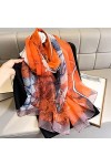 TJLSS Summer des Femmes châles en Soie enveloppe enveloppe Les Dames Pashmina Bandana Cou hijabs Plage de Plage Color : C, S