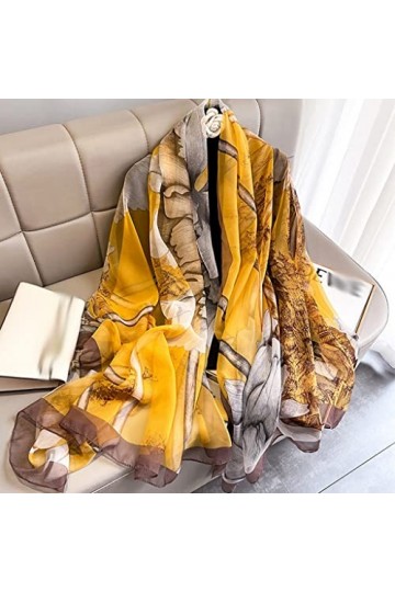 TWDYC Summer des Femmes châles en Soie enveloppe enveloppe Les Dames Pashmina Bandana Cou hijabs Plage de Plage Color : A, S