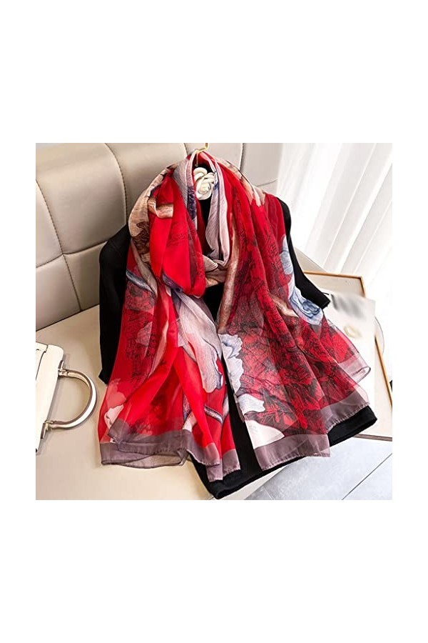 TWDYC Summer des Femmes châles en Soie enveloppe enveloppe Les Dames Pashmina Bandana Cou hijabs Plage de Plage Color : A, S