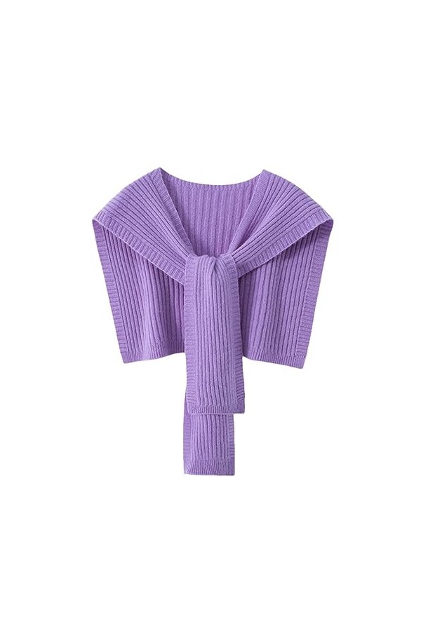 Bciopll Écharpe En Cachemire Pour Femmes, Châle/Cardigan/Écharpe, Châle Pashmina Tricoté Assorti Avec Tout color 2