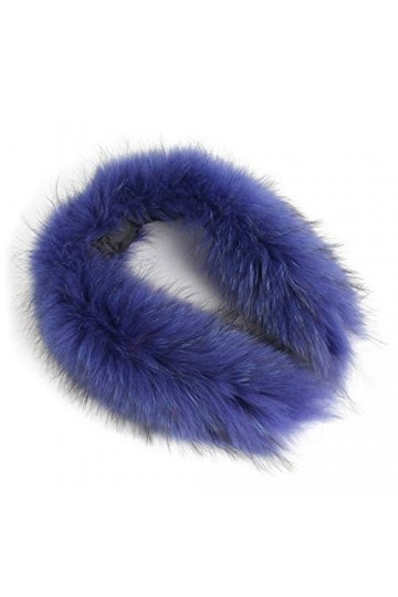 GDYX Écharpe Col écharpe collier de fourrure véritable 100% fourrure naturelle écharpe de fourrure châle de fourrure 75cm ble