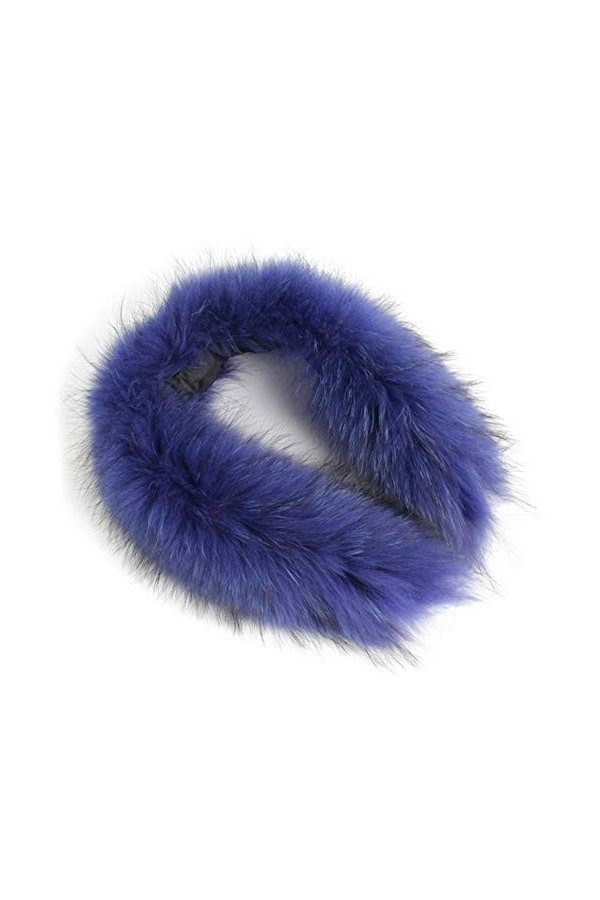 GDYX Écharpe Col écharpe collier de fourrure véritable 100% fourrure naturelle écharpe de fourrure châle de fourrure 75cm ble