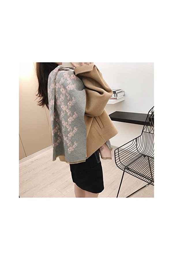 écharpe 2021 Écharpe en Laine dhiver Lady Pashmina Écharpes Chaudes Wraps Couverture Bufanda Femmes Écharpes Étoles Foulard 