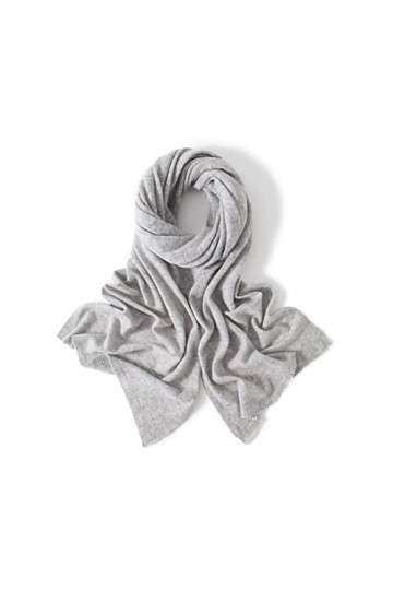 Echarpe TricotéE Douce Femme 180 * 45cm Pashmina Tricoter Écharpe Femme Hiver Automne Douce Chaude Chaude Moche Pure Cachre F