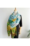 NIVOK Tournesol Imprimer 100% Cachemire Écharpe Wraps Femmes Mode Élégant Pashmina Foulards