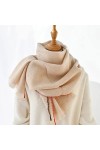 HLDETH Châle laine femmes classique écharpe longue écharpe étroite mince pashmina gris écharpes cadeau for dame Color : C, S