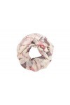 Alberotanza Fine Twist Diamond 70 % cachemire 30 % soie Birds Oiseaux rosés beige
