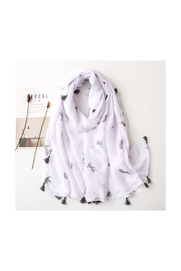 ZAIZAI Jardin Floral Viscose Châle Écharpe Ladelle Wrap Pashmina Stole Hijab 180 * 90cm Color : E, Size : 180cm*90cm 