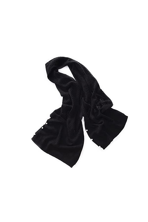 QTBH Foulard Cachemire écharpe de Cachemire de Femmes en Tricot dhiver Pashmina écharpe Creux câble Cardigan été Sunscreen A