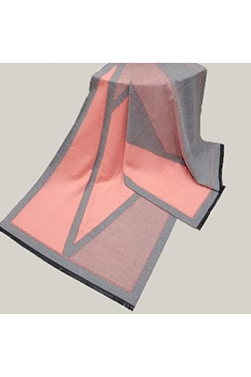 Écharpe dhiver en Cachemire pour Femme Écharpe en Cachemire Pashmina à col Long Châles et enveloppes Chauds Couleur : Gris 