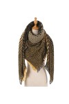 TWDYC Femmes Hiver Écharpe Cachemire Tricoté À Carreaux Châle Cou Wrap Couverture Épaisse Étoles Chaudes Dame Pashmina Bandan