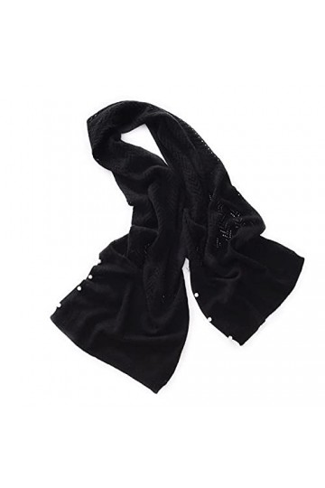 Écharpes Cachemire écharpe de cachemire de femmes en tricot dhiver Pashmina écharpe creux câble Cardigan été Sunscreen Air c