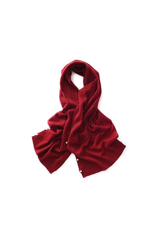 Écharpes Cachemire écharpe de cachemire de femmes en tricot dhiver Pashmina écharpe creux câble Cardigan été Sunscreen Air c