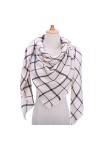 EKAYG Dames Écharpe Tricoté Printemps Hiver Femmes Écharpe Plaid Écharpes en Laine Chaude Châles Cou Bandana Pashmina Lady Wr