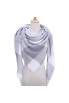 EKAYG Dames Écharpe Tricoté Printemps Hiver Femmes Écharpe Plaid Écharpes en Laine Chaude Châles Cou Bandana Pashmina Lady Wr
