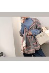 LSDJGDDE FEUILLEMENT FEULLES Écharpe Écharpe Striché Pashmina Chauffe Châle Dames Femme Plaid Couverture Plaid Wrap Cashmere 