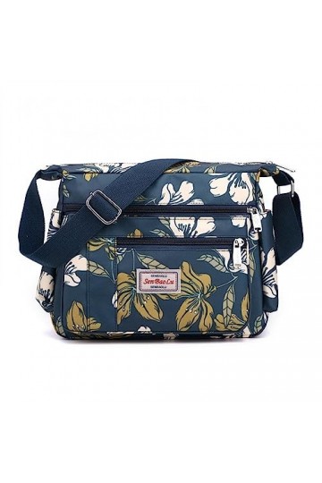 Shilanmei Sacs à main à bandoulière décontractés multi-poches imperméables en nylon pour le shopping, la randonnée, lutilisa