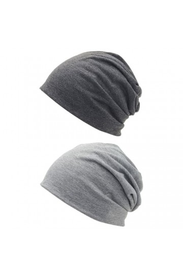 Butyeak Bonnet Souple en Coton Doux, Bonnet en Jersey léger, Unisexe Bonnet Ski, Chapeau dhiver Fin pour Homme, Bonnet en Co