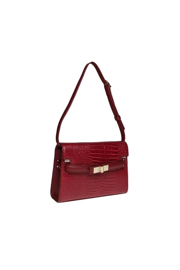 Steve Madden Sac Bmagnify Femme, Shoulder Bag Medium, Simili-cuir, Bordeaux, 23 x 16 x 7 cm, bordeaux