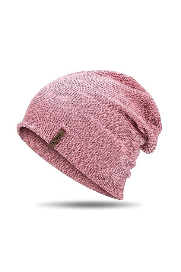 HAMUNI Bonnet fin pour femme - Bonnet souple - Bonnet chimio léger et doux - Respirant - Bonnet élastique - Bonnet idéal pour