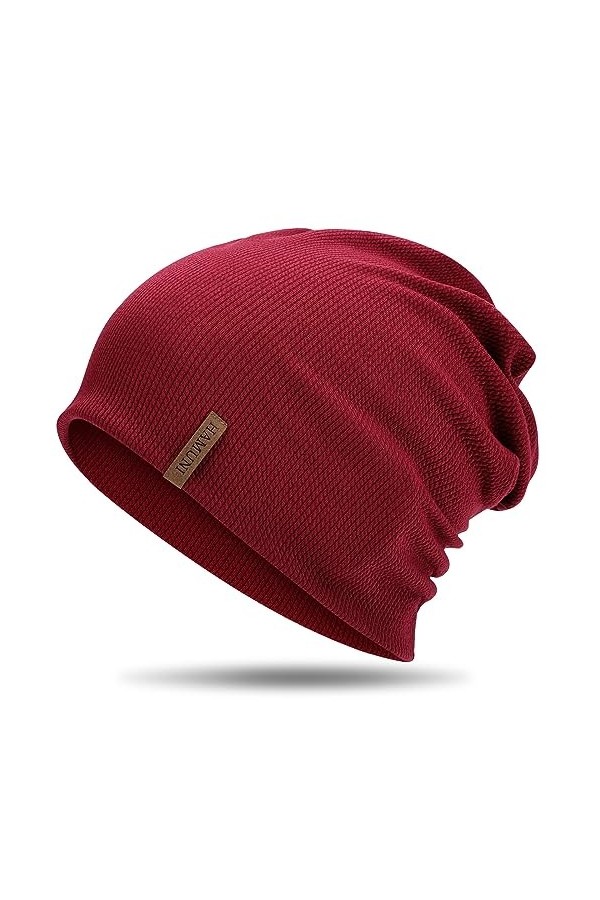 HAMUNI Bonnet fin pour femme - Bonnet souple - Bonnet chimio léger et doux - Respirant - Bonnet élastique - Bonnet idéal pour