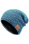 COTOP Bonnet Bluetooth dhiver, Cadeau de Noël pour Hommes et Femmes, Bonnet Musical, Bonnet Chaud en Polaire pour Le Ski, la