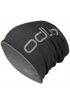 Odlo Mixte 792680 Bonnet, Noir/Odlo Steel Grey, Taille unique EU