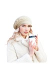 CINGHIA Beret Femme Hiver,Bérets Femme,Bonnet Femme Hiver,Chapeau Femme Hiver,Casquette Hiver Femme,Bonnet Beige Femme,Bonnet