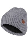HASAGEI Bonnet tricoté Hommes Femmes, Bonnet Bonnet Femme, Thermo Respirant Bonnet Hiver, Doublure Polaire Douce Chaude Bonne