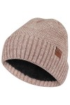 HASAGEI Bonnet tricoté Hommes Femmes, Bonnet Bonnet Femme, Thermo Respirant Bonnet Hiver, Doublure Polaire Douce Chaude Bonne
