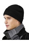 Bonnet Homme Femme, Bonnet de Hiver Unisexe Bonnet Ample Coton Performance Chapeau Tricoté Slouch Bonnet Baggy Sport Chaud Do