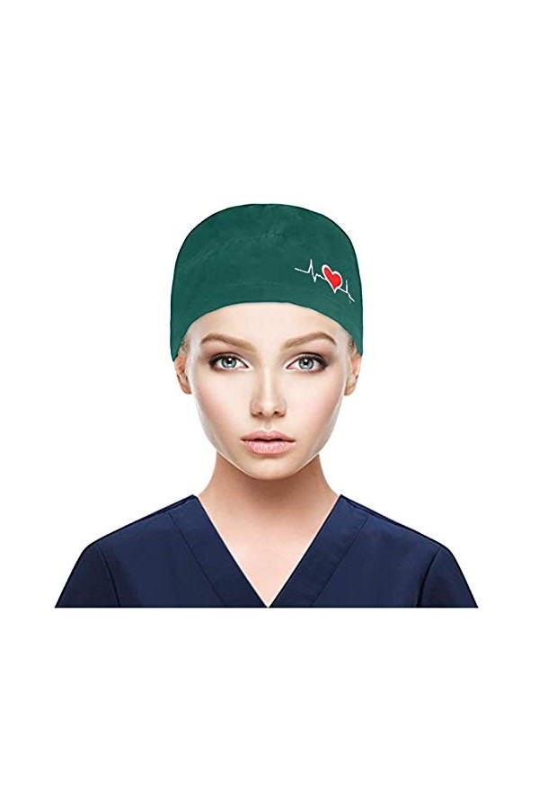 BUDAOWENG Chapeau Chirurgical Unisex Chapeau De Travail Couleur Unie Chapeau De Chirurgie Réglable Calot Chirurgical Doux Bon
