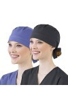 BUDAOWENG Chapeau en Coton Réglable pour Homme Et Femme Chapeau De Travail Motif dimpression ECG Calot Chef Turban Chimio Co