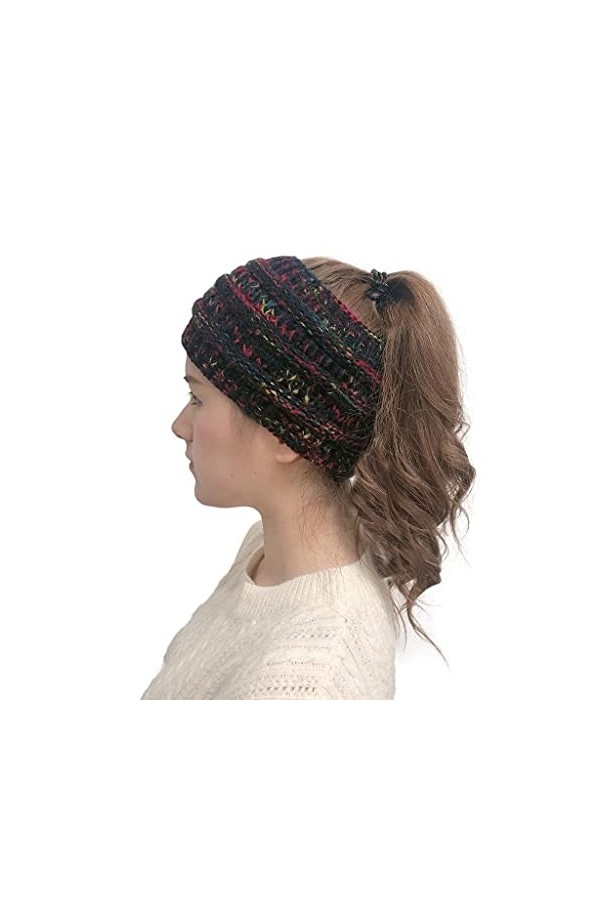 KPPONG Echarpes Bonnet en Tricoté Cap pour Femmes en Coton Casual Hiver Chaud Chapeau Élastique Chapeau