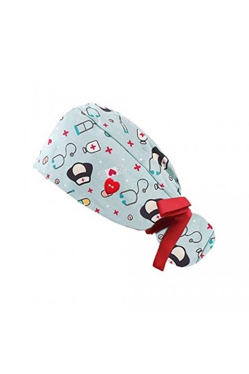 BUDAOWENG Casquette Chirurgicale Femme Bonnet De Santé pour Homme Et Dinfirmière Chirurgical Tissu Turban Chimio Coton Femme