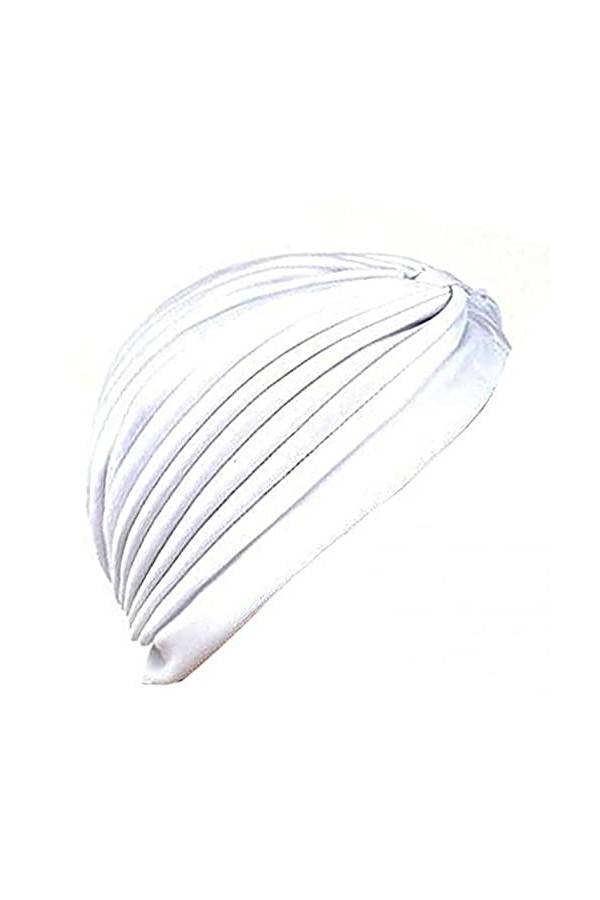 KPPONG Femmes Turban Foulard Tresse Head Wrap Couvre-Cheveux Couleur Unie Chapeau Twisted Braid Wrap Bonnets Sleep Hat