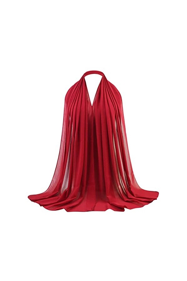 Hijab Musulman Femme Gris Respirant Bonnet Femmes Léger Élastique Mousseline Turban Toutes Saisons Écharpe Cheveux Musulman O