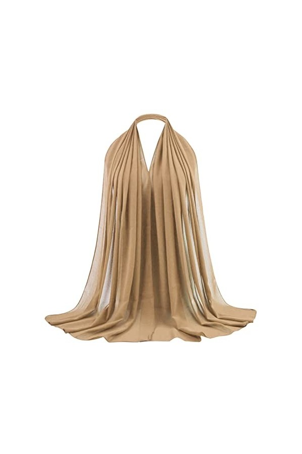 Gris Hijab Musulman Femme Respirant Bonnet Femmes Léger Élastique Mousseline Turban Toutes Saisons Turban Vintage Satin Bonne