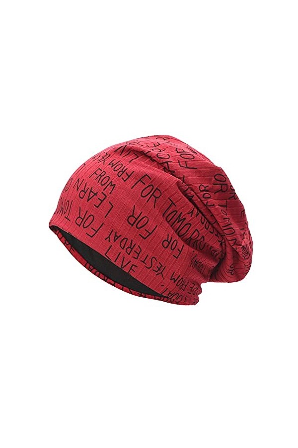 YTZL Bonnet tricoté pour homme : bonnet dhiver pour homme | Bonnet en laine mérinos | Bonnet de course avec doublure en pola