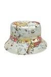 Chapeau de pluie imperméable pour femme - Motif animal marin - Pour homme européen et américain - Double face - Chapeau de pl