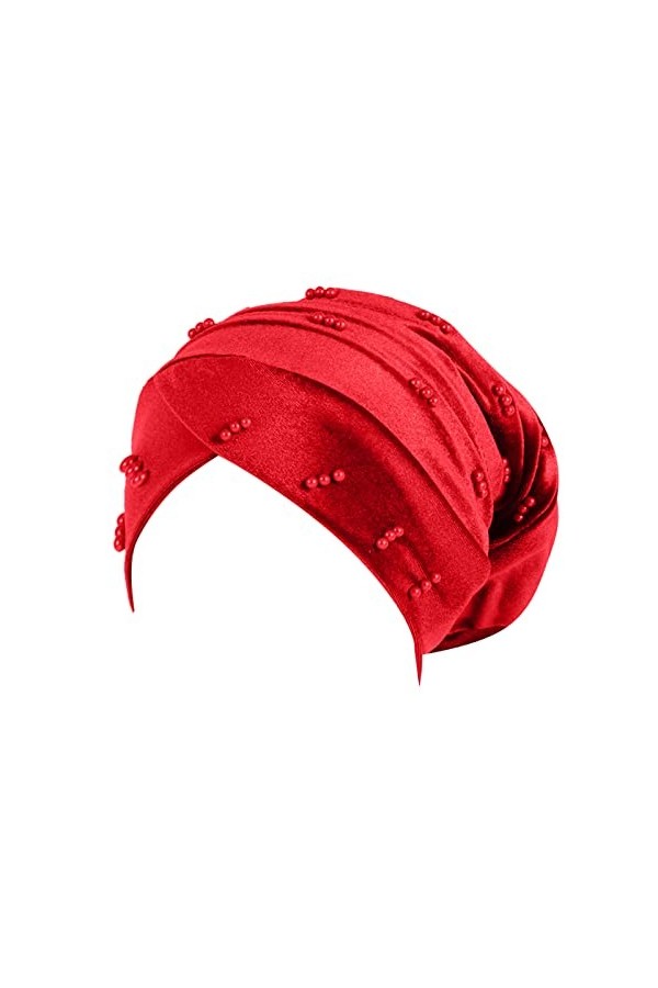 Bonnet tricoté chaud léger et doux - Bonnet élastique - Bonnet de course pour femme - Grand élastique uni - Confortable - Cha