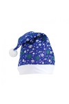 YTZL Bonnet de Noël pour adulte - Bonnet de Père Noël - Pour les vacances, bleu, taille unique
