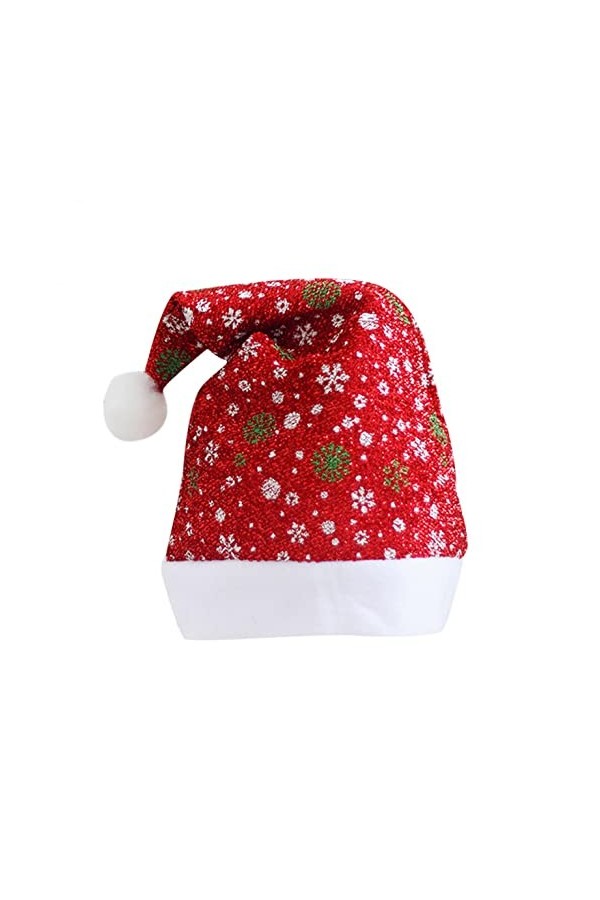 YTZL Bonnet de Noël pour adulte - Bonnet de Père Noël - Pour les vacances, bleu, taille unique