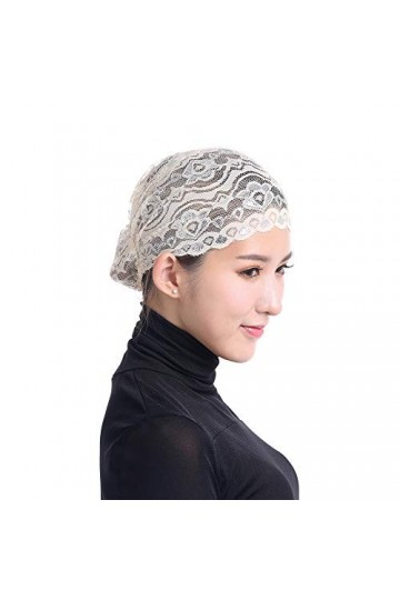 bonnet femme bonnet Tête musulmane perte de cheveux casquette femmes chapeau écharpe casquette dentelle Wrap Stretch Turban c