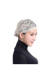 bonnet femme bonnet Tête musulmane perte de cheveux casquette femmes chapeau écharpe casquette dentelle Wrap Stretch Turban c