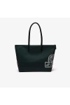 Lacoste grand sac cabas L.12.12 Concept Seasonal Femme Sinople Blanc