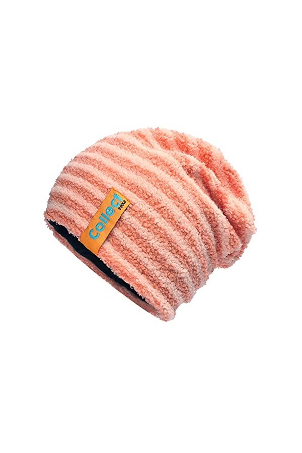 YTZL Bonnets tricotés pour homme - Pour lhiver - En jersey - Chaud - Pour le printemps et lautomne, Orange, taille unique