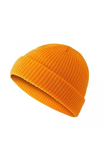 Qixiu Bonnet léger en jersey - Bonnet en laine - Pour femme - Chaud et doux - Bonnet dhiver, c, taille unique